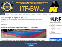 Tablet Screenshot of itf-bw.de